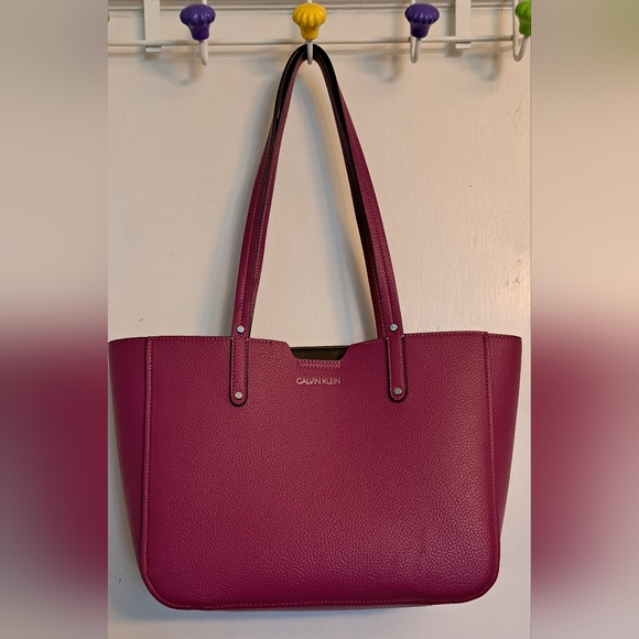 Calvin Klein Handbags - Calvin Klein totebag in raspberry inside pockets spring summer lively colorful
